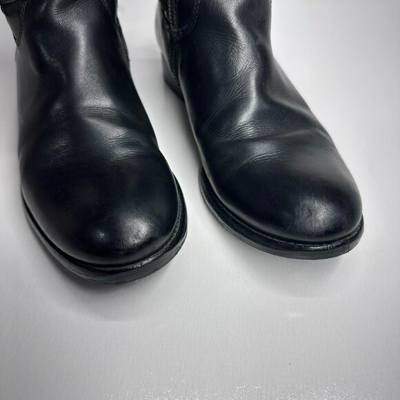 Frye Melissa Gore Inside Zip Tall Riding Boots Black Size 8.5B - Picture 9 of 10